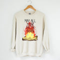 Calcifer May All Your Bacon Burn Howl's Moving Castle T-Shirt, Sweatshirt, Hoodiestyle{n002}2 Hoodie | GrindPrints.com