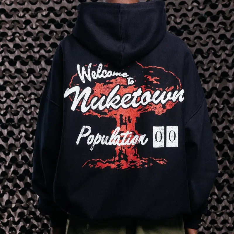 Call Of Duty Nuketown Hoodie Black Casual Fabric Menswear Womenswear Streetwear Graphic Heart T-Shirts, Sweatshirt