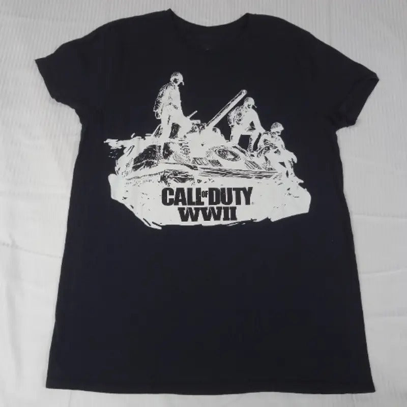 Call Of Duty WWII T-Shirt Video Game Graphic Black Shirt Hoodie, Sweatshirt | GrindPrints.com