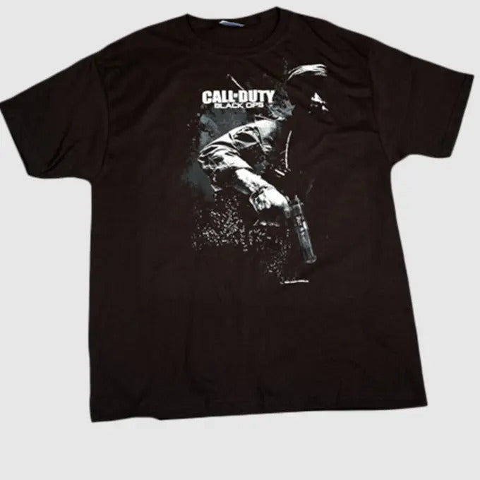 Call of Duty - Black Ops Sitting Bull Black Male T-Shirt Hoodie, Sweatshirt | GrindPrints.com