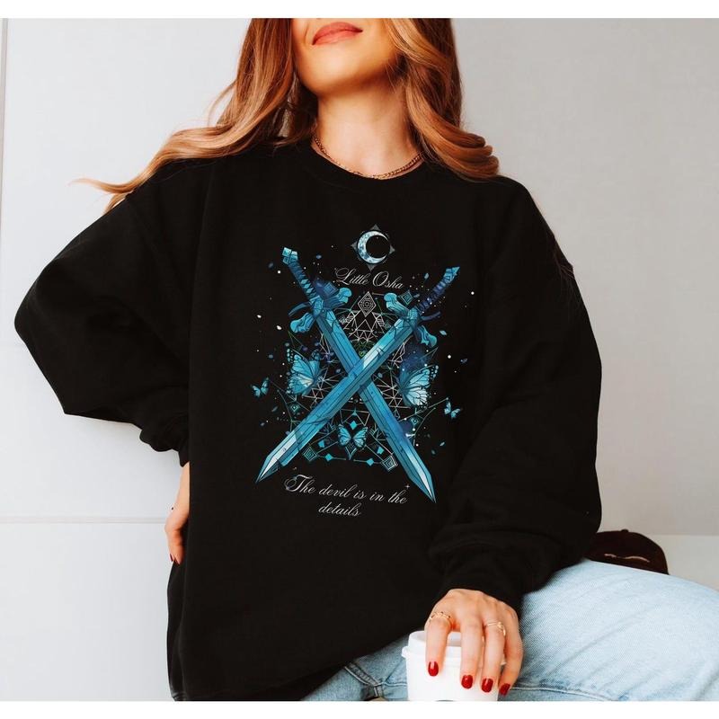 Callie Hart Quicksilver Sweater, Little Osha Graphic, Stylish Bookish Apparel, Sweatshirt, T-shirt, Hoodie | GrindPrints.com