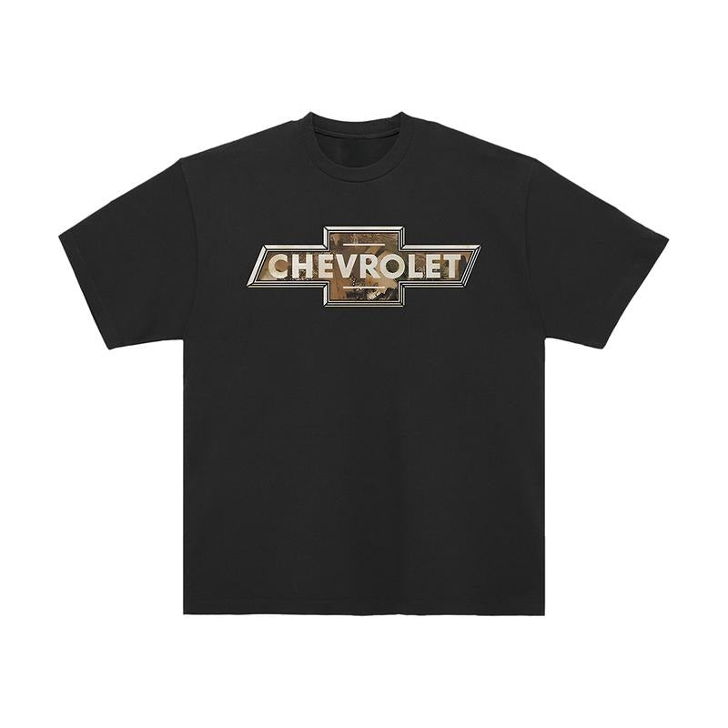 Camo Chevy Logo Vintage Tee Men's Cotton Tee Old School Tee Gift for Him Classic Car Casual Menswear Hoodie, Sweatshirt