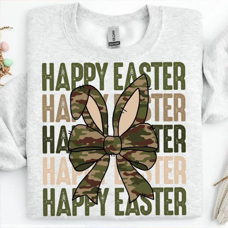 Camo Easter DTF Transfers - THIS IS NOT A SHIRT Hoodie, Sweatshirt | GrindPrints.com