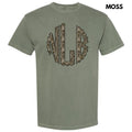 Camo Print Monogram Comfort Colors T-Shirt 'NLB' Hoodie, Sweatshirt | GrindPrints.com