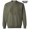 Camo Print Monogram Sweatshirt 'NLB' T-Shirts, Hoodie | GrindPrints.com