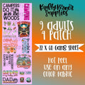 Camping DTF Transfer Gang Sheet, 22 x 60 T-Shirts, Hoodie, Sweatshirt | GrindPrints.com
