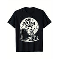 Can I Pet That Dog Halloween - Skeleton Pet Dog Gift Men's T-Shirt made in usa Hoodie, Sweatshirt | GrindPrints.com