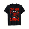 Can't Hear You I'm Gaming Funny for Gamers T-Shirt made in usa Hoodie, Sweatshirt | GrindPrints.com