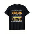 Can't live without Jesus, alphabet prints, casual men's T-shirts Made in USA Hoodie, Sweatshirt | GrindPrints.com