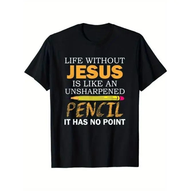 Can't live without Jesus, alphabet prints, casual men's T-shirts Made in USA Hoodie, Sweatshirt | GrindPrints.com