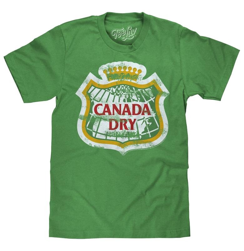 Canada Dry Distressed Logo T-Shirt - Green Hoodie, Sweatshirt | GrindPrints.com