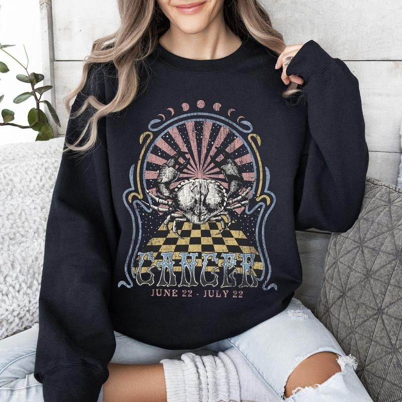 Cancer Zodiac, Astrology, Horoscope Sweatshirt T-Shirts, Hoodie | GrindPrints.com