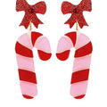 Candy Cane & Bow Glitter Earrings T-Shirts, Hoodie, Sweatshirt | GrindPrints.com