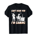 Cant Hear You Im Gaming Video Gamer Women Men 220g 100% Cotton T-Shirt made in usa Hoodie, Sweatshirt | GrindPrints.com