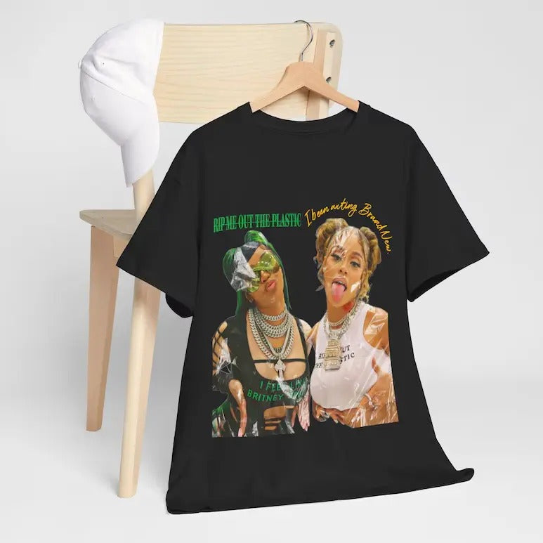 Cardiii B Latto Rip Me Out The Plastik T-Shirt, Cardiii B Latto Shirt Classic Cotton Hoodie, Sweatshirt | GrindPrints.com