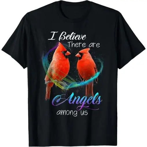Cardinal Bird I Believe There Are Angels Among Us Made USA T-Shirts, Hoodie, Sweatshirt