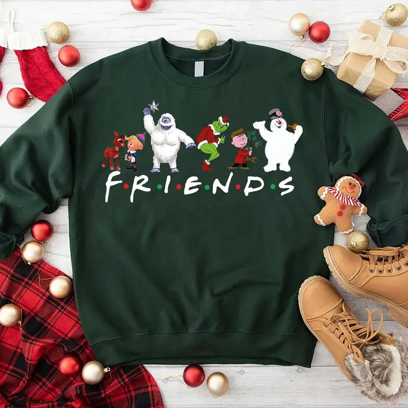 Cartoon Friends Retro Shirt Friends Movie Funny Shirt T-Shirts, Hoodie, Sweatshirt