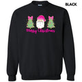 Cartoon Santa Trees Trio Sweatshirt 'NLB' T-Shirts, Hoodie | GrindPrints.com