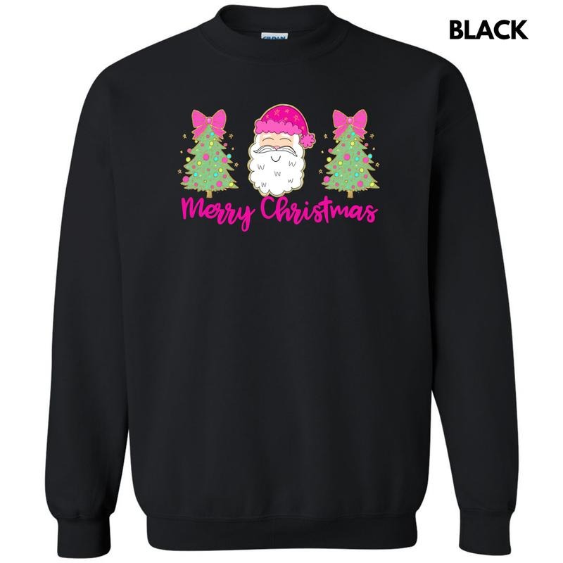 Cartoon Santa Trees Trio Sweatshirt 'NLB' T-Shirts, Hoodie | GrindPrints.com
