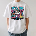 Cartoon Streetwear Bunny Urban Sublimation Shirt Graffiti DTF Print Printable Bunnies Hip Hop Shirt T-Shirts, Hoodie, Sweatshirt