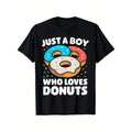 Casual Cotton Donut Print Knit Fabric Crew Neck Short Sleeve Regular Fit Comfort Hot Stamped Casual Food Lovers Made Usa T-Shirts, Hoodie, Sweatshirt