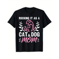 Cat And Dog Mom Fur Mama Mother's Day T-Shirt Made in USA Hoodie, Sweatshirt | GrindPrints.com