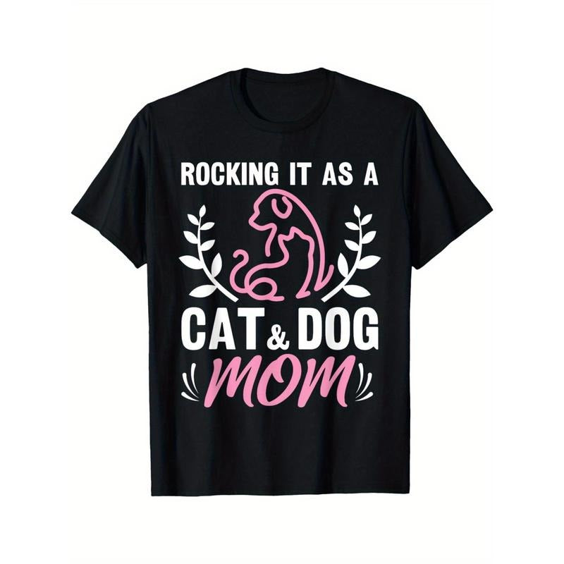 Cat And Dog Mom Fur Mama Mother's Day T-Shirt Made in USA Hoodie, Sweatshirt | GrindPrints.com
