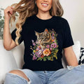 Cat Flower Floral Cute Kitten Cotton 100% Top Womenswear T-Shirts, Hoodie, Sweatshirt