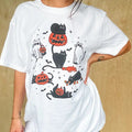 Cat Halloween Graphic Top T-Shirts, Hoodie, Sweatshirt | GrindPrints.com