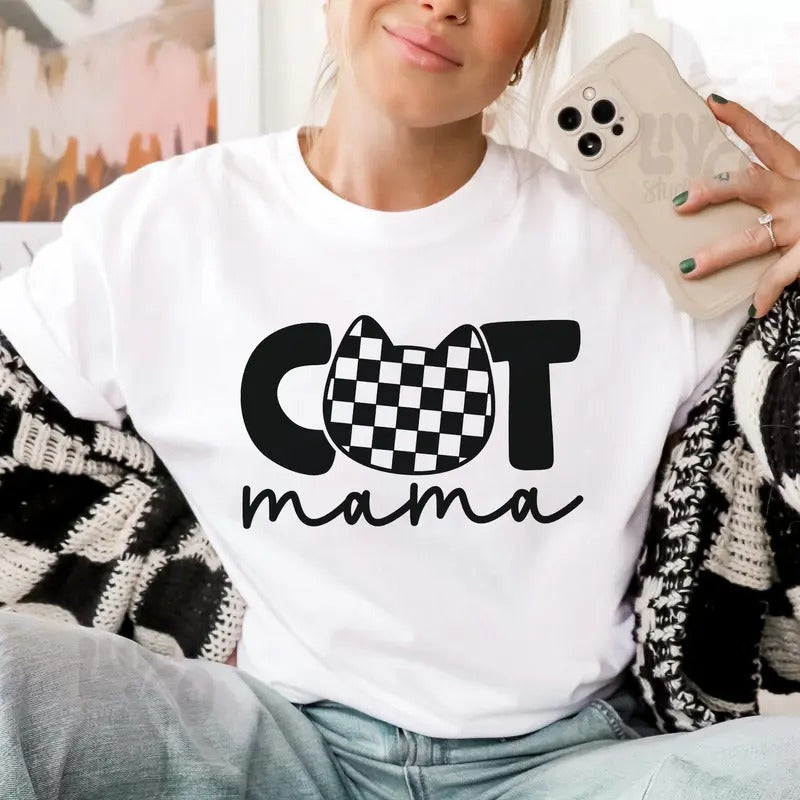 Cat Mama Sweatshirt and Tshirt Casual Fabric Comfortable Top Hoodie | GrindPrints.com