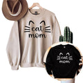 Cat Mom Sweatshirt, Cat Mama Sweatshirt for Women T-Shirts, Hoodie | GrindPrints.com