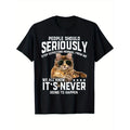 Cat People Should Seriously Graphic Gift Idea Humor Novelty T-Shirt Ultra Soft, Breathable, Moisture Wicking, Casual...