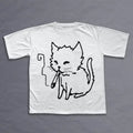 Cat Smoking Y2k T-Shirt, Unisex Vintage Graphic Tees Gothic Grunge Y2k Emo Scene Amity Affliction Style Clothes Men Women...