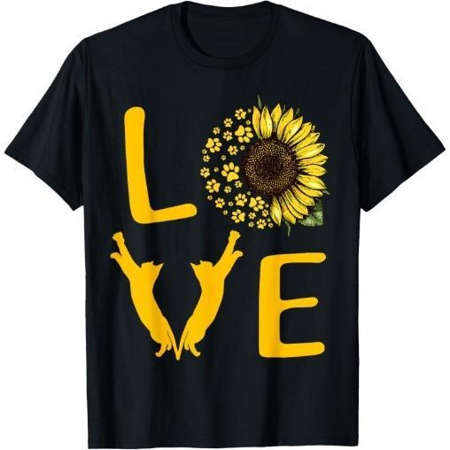 Cat Sunflower Gifts For Cat Lovers, Cat Mom, Men, T-Shirt Made in USA Hoodie, Sweatshirt | GrindPrints.com