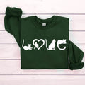 Cat Sweatshirt, Cat Love Shirt, Black Cat Mom Shirt, Gift For Cat Lover, Christmas Gift For Cat Lover, Unisex Sweatshirt,...
