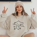 Cat Throwing Dice Sweatshirt, DnD Shirt, Dungeon Master Sweatshirt, Tabletop RPG Tee, Tabletop Games, RPG Shirt, Role...