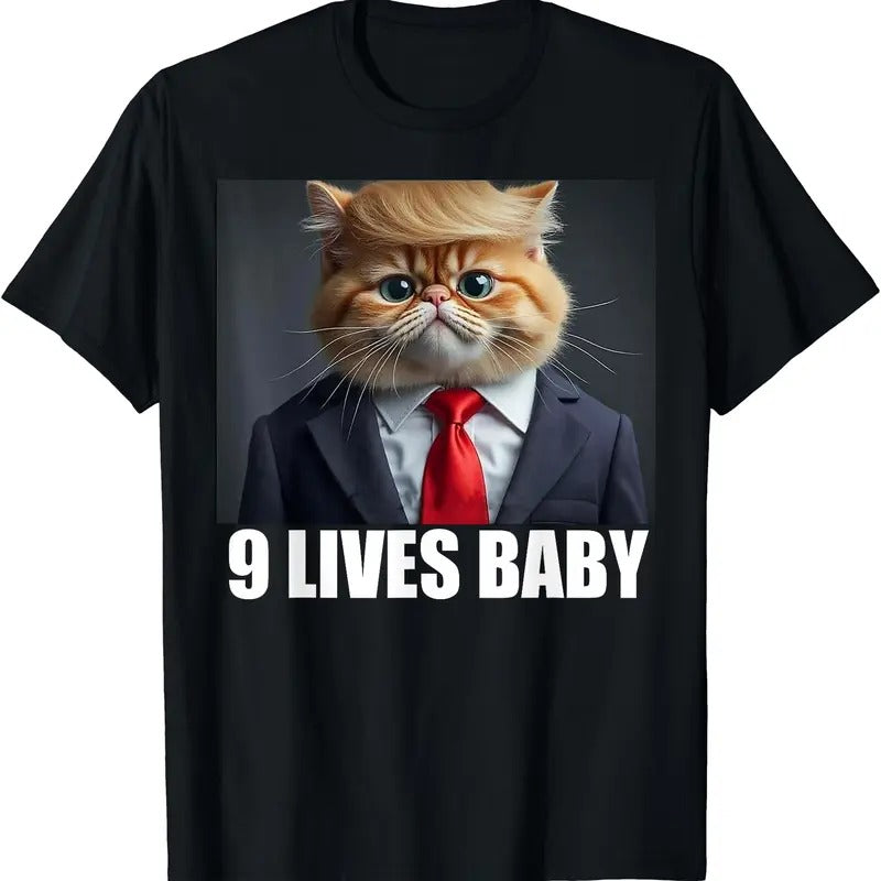 Cat Trump 9 Lives Baby Cotton Full Size T-Shirts, Hoodie, Sweatshirt