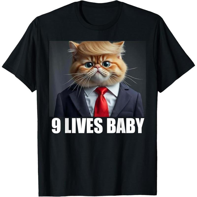 Cat Trump 9 Lives Baby T-Shirt made in usa Hoodie, Sweatshirt | GrindPrints.com