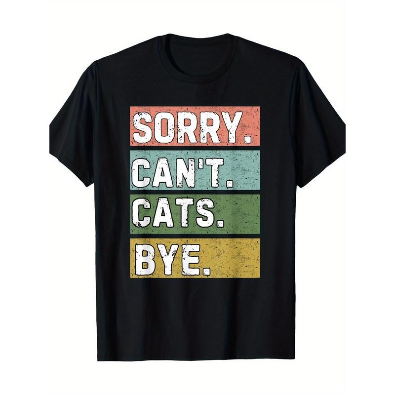 Cat lovers, sorry, no cat goodbye, fun vintage T-shirt Made in USA Hoodie, Sweatshirt | GrindPrints.com