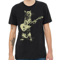 Cat playing guitar shirt  mens cat playing guitar tshirt  music tee  mens graphic t shirts Guitar Girl Tee