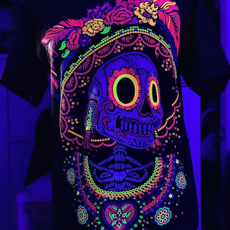 Catrina huichol t-shirt Cotton Black Womenswear Hoodie, Sweatshirt | GrindPrints.com