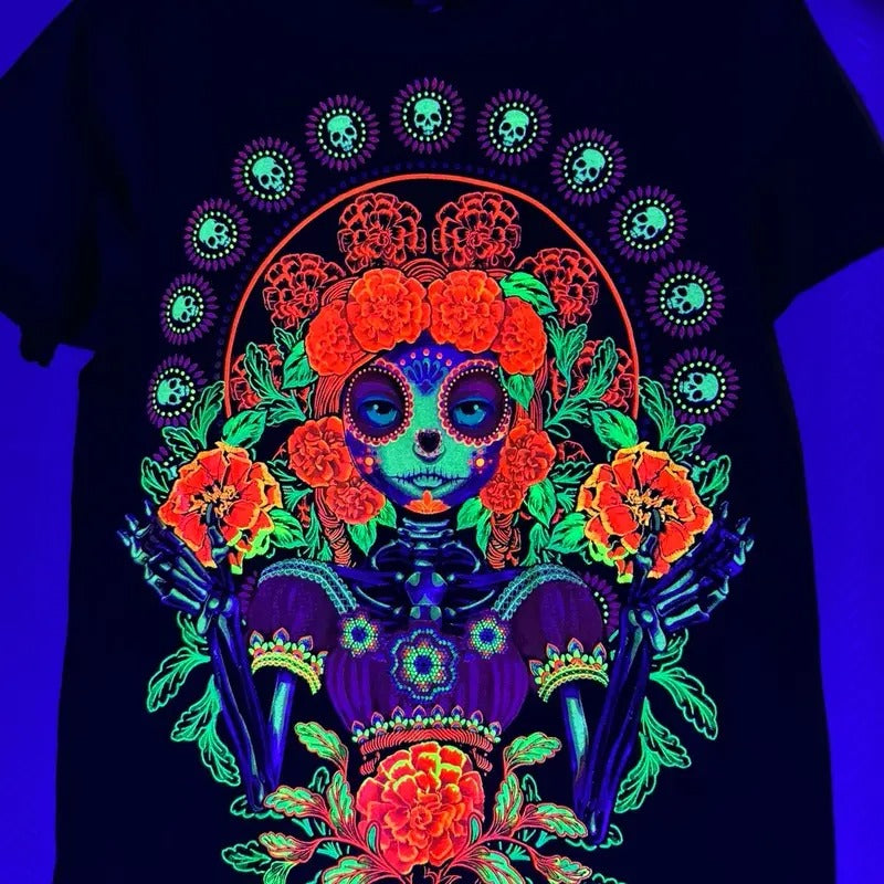 Catrina magica T-shirt for Halloween Tshirt Menswear Top Crewneck Hoodie, Sweatshirt | GrindPrints.com