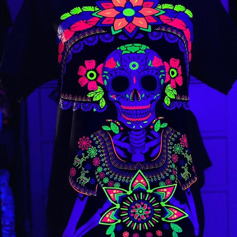 Catrina mexicana T-shirt Casual Cotton Black Hoodie, Sweatshirt | GrindPrints.com