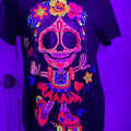 Catrina patines Cotton Black Casual T-Shirts, Hoodie, Sweatshirt | GrindPrints.com