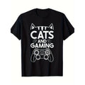 Cats And Gaming Funny Cat Lover Gaming Gift Gamer T-Shirt 220g  made in usa Hoodie, Sweatshirt | GrindPrints.com