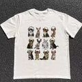 Cats HeadPhone T-Shirt, Unisex Vintage Graphic Tees Gothic Grunge Y2k Emo Scene Amity Affliction Style Clothes Men Women...