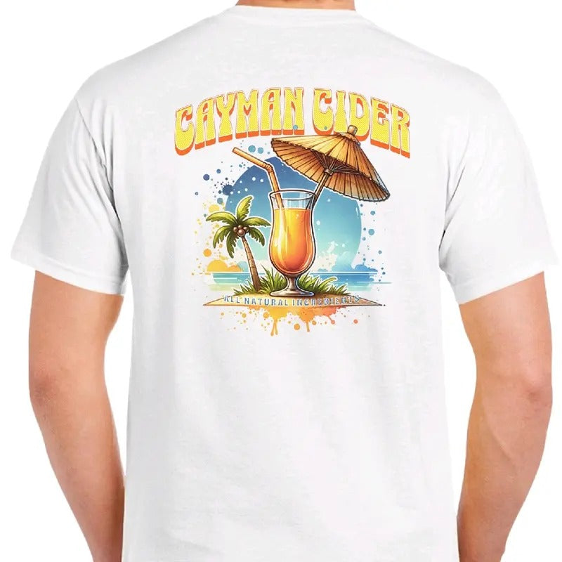 Cayman Cider- Men's funny T-shirt Menswear humor Crewneck Casual Cotton Hoodie, Sweatshirt | GrindPrints.com