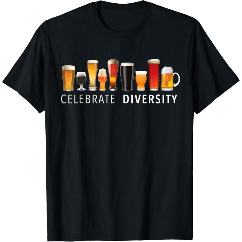 Celebrate Diversity Craft Beer Drinking T-Shirt T-Shirt  made in us Hoodie, Sweatshirt | GrindPrints.com
