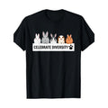Celebrate Diversity Cute Pet Rabbit Shirt Rabbit Lover T-shirt 100% Cotton 220g made in usa Hoodie, Sweatshirt