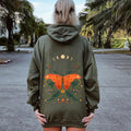Celestial Garden Tale, Moth, Moon, and Flowers Hoodie T-Shirts, Sweatshirt | GrindPrints.com